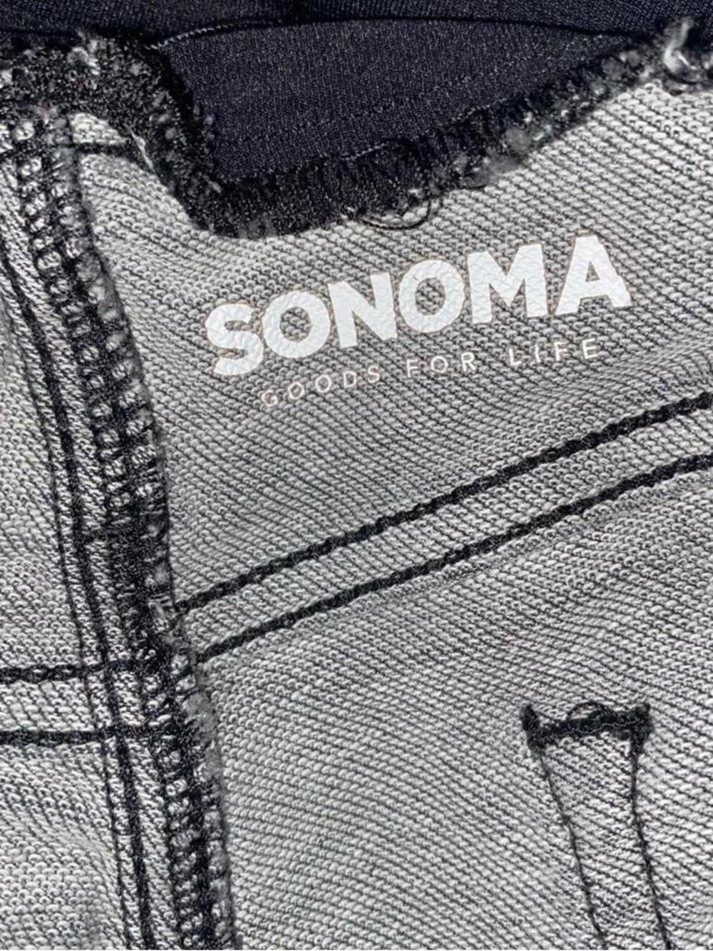 Sonoma Navy Overband Straight Leg Maternity Jeans - Picture 5 of 5
